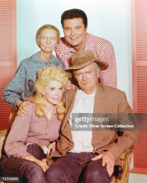 Irene Ryan as Granny Moses, Max Baer Jr. As Jethro Bodine, Donna Douglas as Elly May Clampett and Buddy Ebsen as Jed Clampett in 'The Beverly...