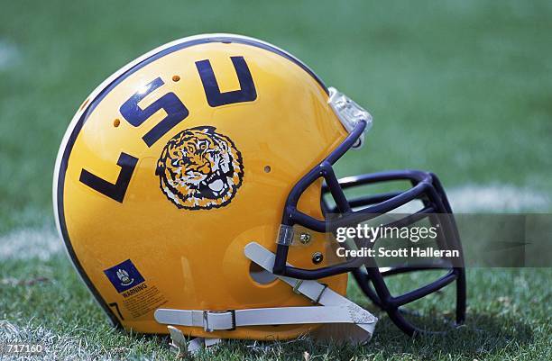 Shot of a LSU Tigers during the game against the Florida Gators at the Ben Hill Griffin Stadium at Florida Field in Gainsville, Florida. The Gators...