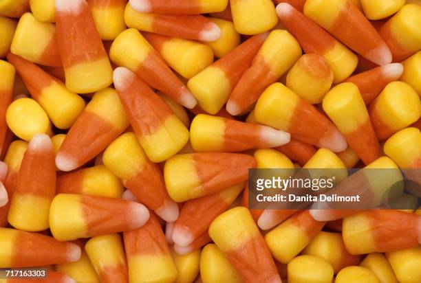 close-up of candy corn, redmond, washington state, usa - redmond washington state stock pictures, royalty-free photos & images