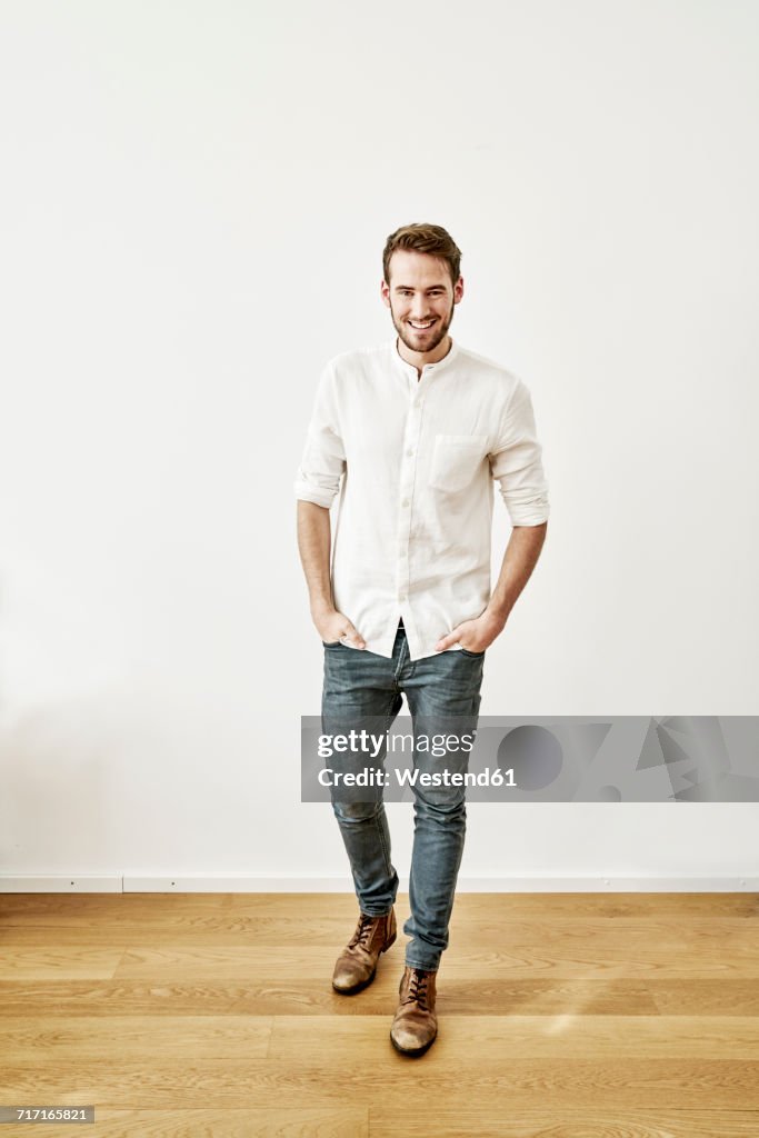 Portrait of smiling young man