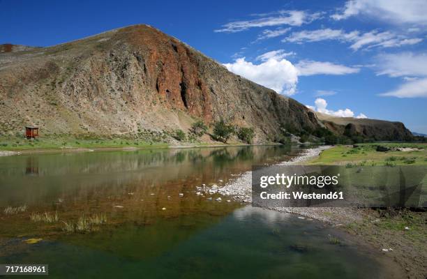 mongolia, beautiful landscape in the orkhon river valley of central mongolia - orkhon river stock pictures, royalty-free photos & images