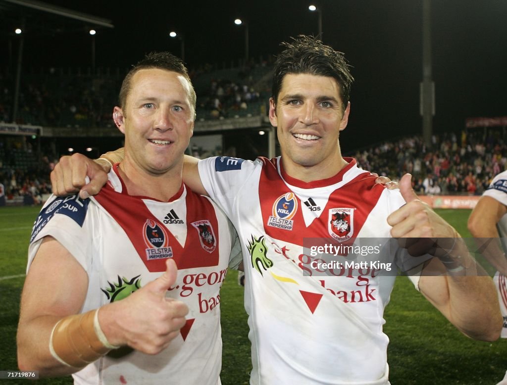 NRL Rd 25 - Dragons v Sharks