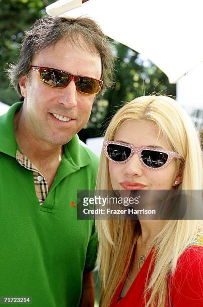 Actor Kevin Nealon and wife Susan Yeagley pose at the Showtime Pre-Emmy Gift House retreat on August 26, 2006 at a private address in Los Angeles,...