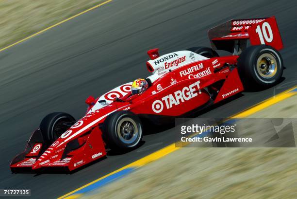 Dan Wheldon, driver of the Target Ganassi Racing Dallara Honda, on track during the IRL IndyCar Series Indy Grand Prix of Sonoma August 27, 2006 at...