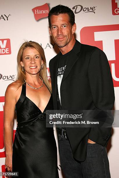 Actor James Denton and wife Erin O Brien arrive at the 4th annual TV Guide after party celebrating Emmys 2006 held at Social Hollywood on August 27,...