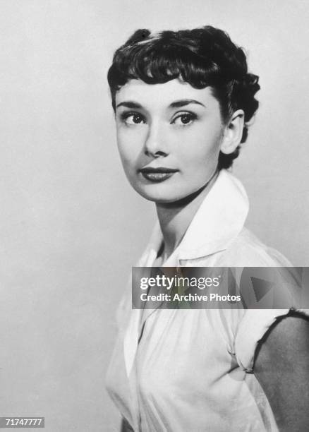 European actress Audrey Hepburn stars in the romantic comedy 'Roman Holiday', 1953. She plays a young princess who must choose between her duty to...