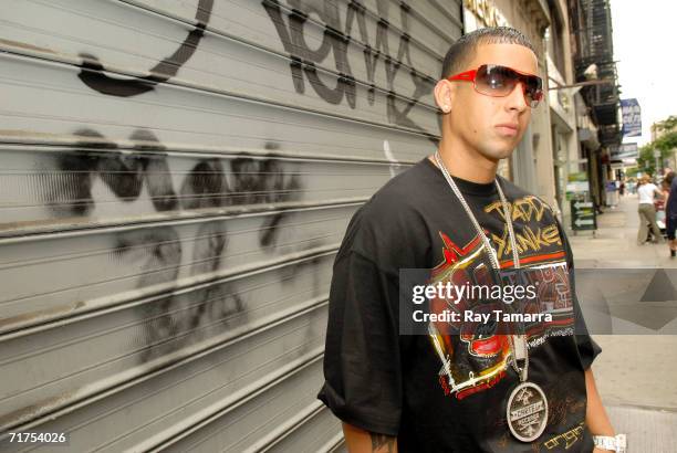 Recording artist Daddy Yankee attends Daddy Yankee instore signing at Foot Locker on June 06, 2006 in the Bronx borough of New York City.