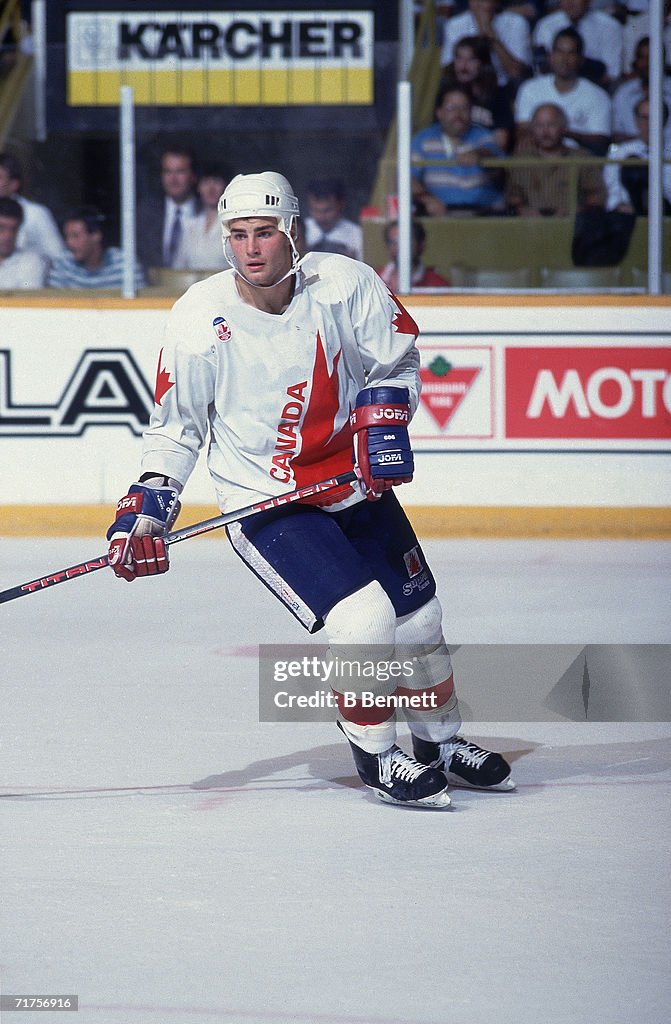 Lindros Canadian professional hockey player Eric Lindros, center for the ...