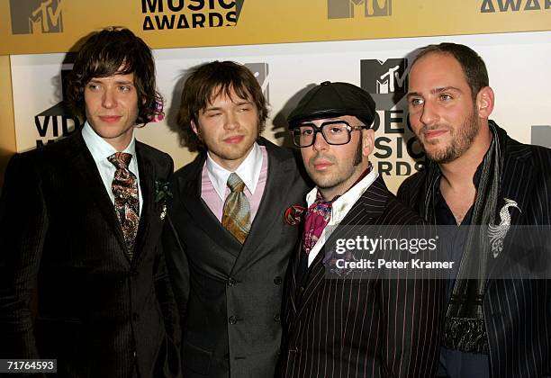 Musical group OK Go attends the 2006 MTV Video Music Awards at Radio City Music Hall August 31, 2006 in New York City.