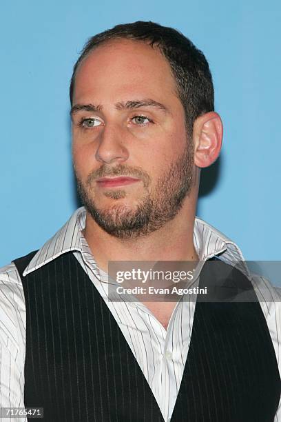 Musician Dan Konopka of OK go poses in the press room during the 2006 MTV Video Music Awards at Radio City Music Hall August 31, 2006 in New York...