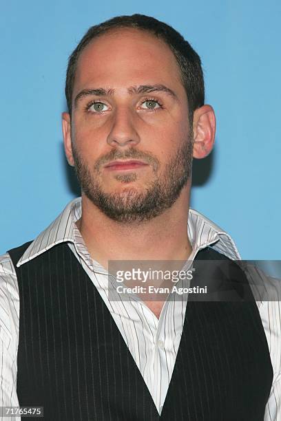 Musician Dan Konopka of OK go poses in the press room during the 2006 MTV Video Music Awards at Radio City Music Hall August 31, 2006 in New York...