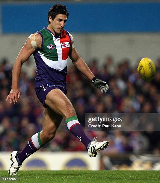 Matthew Pavlich of the Dockers in action during the round 22 AFL match between the Fremantle Dockers and the Port Adelaide Power at Subiaco Oval...