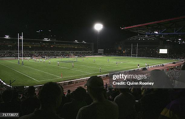 General view of Olympic Park during the round 26 NRL match between the Melbourne Storm and the Manly Warringah Sea Eagles at Olympic Park September...