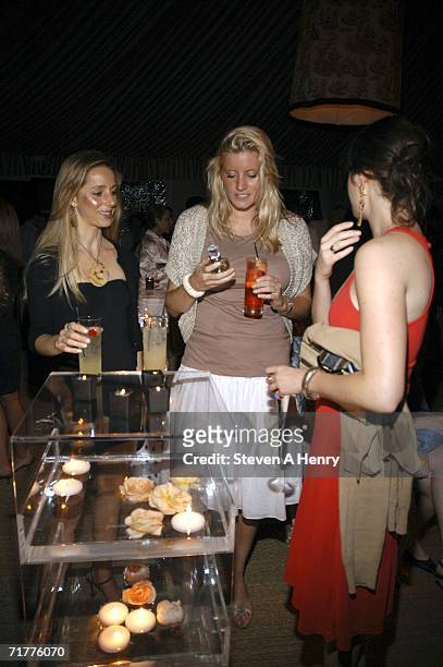 Christina Winters, Fiona McDermot and Maria Chase at the Juicy Couture Fragrance Launch Soiree at a private residence September 2, 2006 in Watermill,...