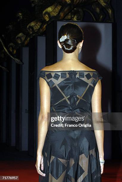 Macarena Gomez attends the premiere of the film 'Para Entrar A Vivir' during the fourth day of the 63rd Venice Film Festival on September 2, 2006 in...