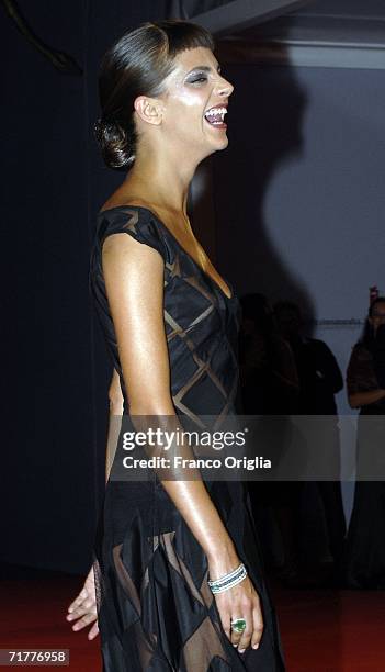 Macarena Gomez attends the premiere of the film 'Para Entrar A Vivir' during the fourth day of the 63rd Venice Film Festival on September 2, 2006 in...