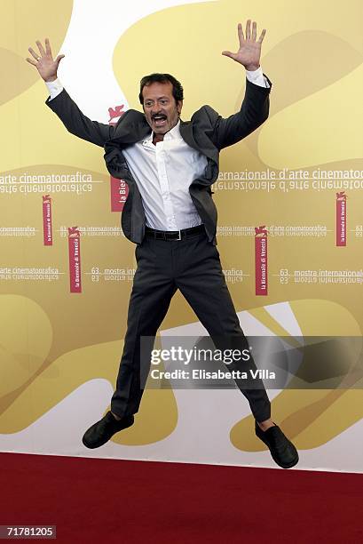 Italian actor Rocco Papaleo attends the photocall to promote the film 'Non Prendere Impegni Stasera' during the sixth day of the 63rd Venice Film...