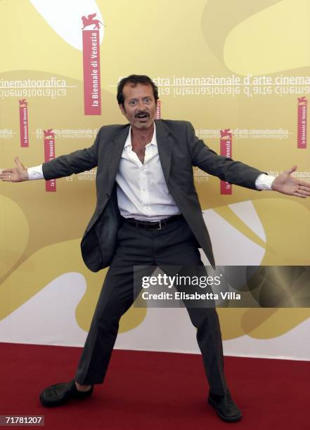 Italian actor Rocco Papaleo attends the photocall to promote the film 'Non Prendere Impegni Stasera' during the sixth day of the 63rd Venice Film...