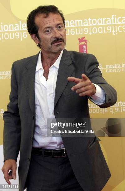 Italian actor Rocco Papaleo attends the photocall to promote the film 'Non Prendere Impegni Stasera' during the sixth day of the 63rd Venice Film...