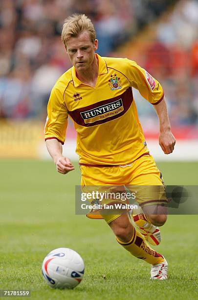 Alan Mahon of Burnley in action during the Coca-Cola Championship match between Crystal Palace and Burnley at Selhurst Park on August 13, 2006 in...