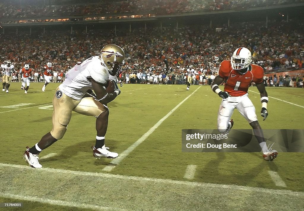 Florida State Seminoles v Miami Hurricanes