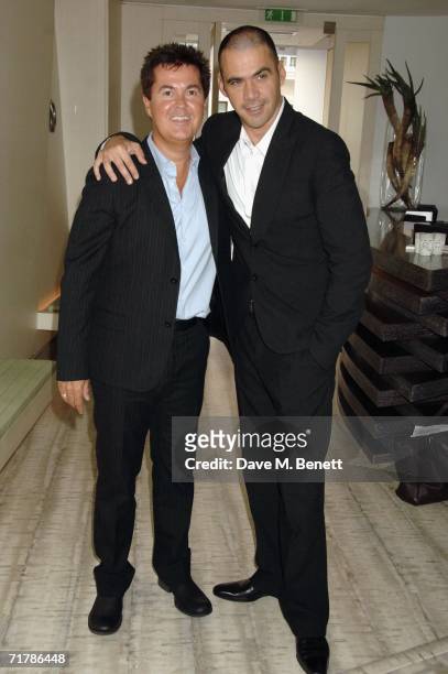 Simon Fuller and Roland Mouret attends the designer Roland Mouret's lunch party to announce his partnership with Simon Fuller's 19 Management company...