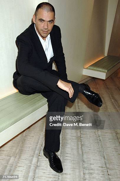 Roland Mouret attends the designer Roland Mouret's lunch party to announce his partnership with Simon Fuller's 19 Management company on September 5...