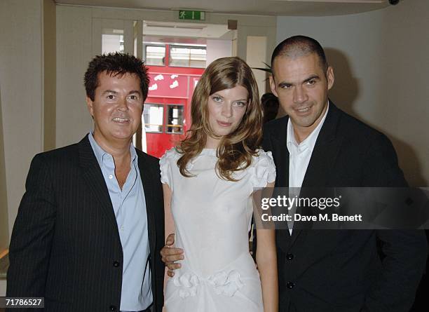 Simon Fuller, Luca and Roland Mouret attend the designer Roland Mouret's lunch party to announce his partnership with Simon Fuller's 19 Management...