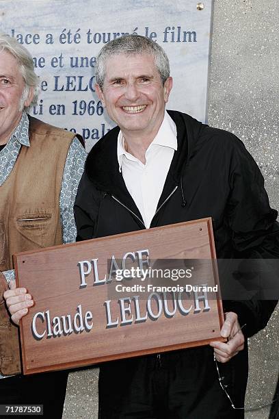 Director Claude Lelouch poses at the 32nd Deauville Festival Of American Film as the city of Deauville pays homage to Lelouch on September 5, 2006 in...