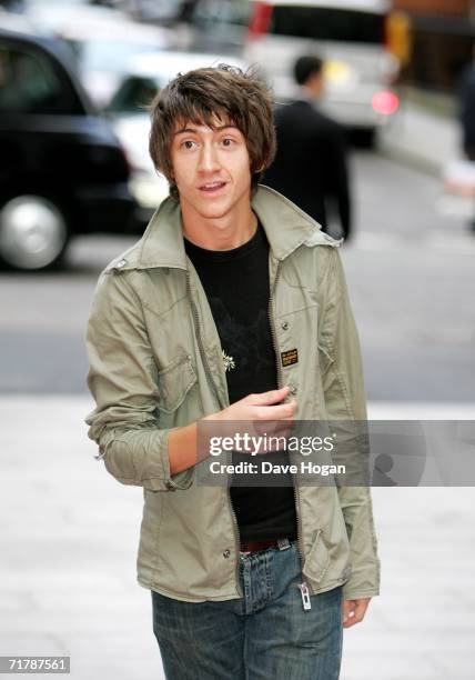 Arctic Monkeys vocalist Alex Turner arrives at the annual Nationwide Mercury Prize music awards ceremony at Grosvenor House on September 5, 2006 in...