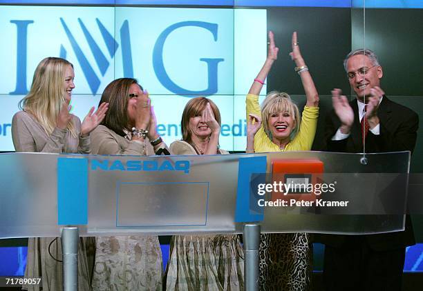 Model Gemma Ward, IMG Vice President Fern Mallis, Fashion Designer's Nicole Miller, Betsey Johnson and NASDAQ Senior Managing Director Jeff Kaplan...