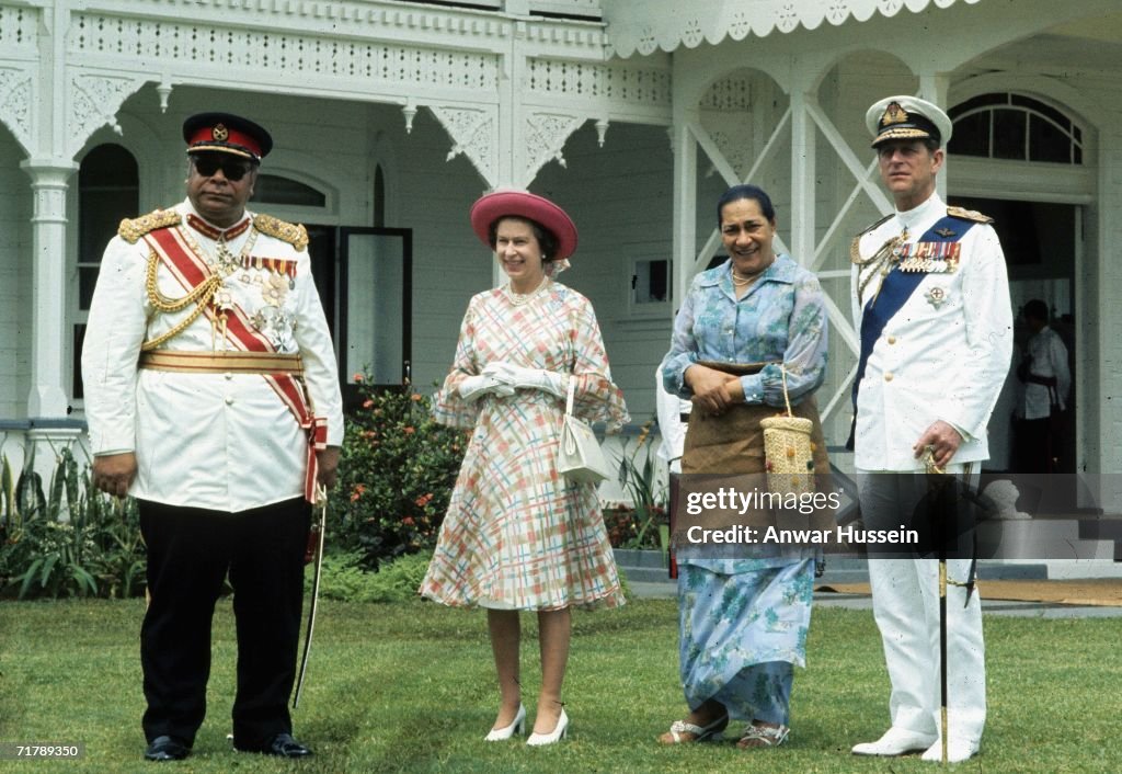 Queen Elizabeth II Visits Tonga