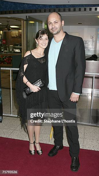 Actor Steve Bastoni and his friend Bianca Pirrotta attend the opening night of Macbeth at the Greater Union Cinemas on September 6, 2006 in Sydney,...