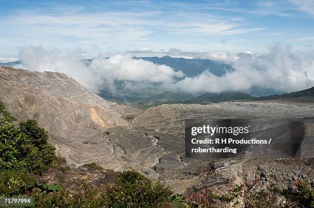 poas volcano, poas national park, costa rica - poas national park stock pictures, royalty-free photos & images