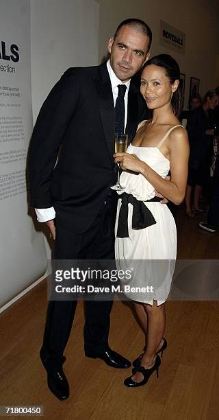 Roland Mouret and Thandie Newton attend private party hosted by Alexandra Shulman Vogue Editor and Stephen Sunnucks from Gap to celebrate the...