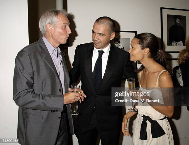 Stephen Sunnucks, Roland Mouret and Thandie Newton attend private party hosted by Alexandra Shulman Vogue Editor and Stephen Sunnucks from Gap to...