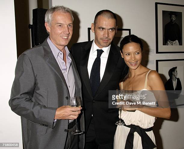 Stephen Sunnucks, Roland Mouret and Thandie Newton attend private party hosted by Alexandra Shulman Vogue Editor and Stephen Sunnucks from Gap to...