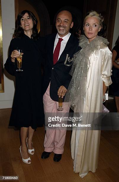 Bella Freud, Christian Louboutin and Daphne Guinness attend private party hosted by Alexandra Shulman Vogue Editor and Stephen Sunnucks from Gap to...
