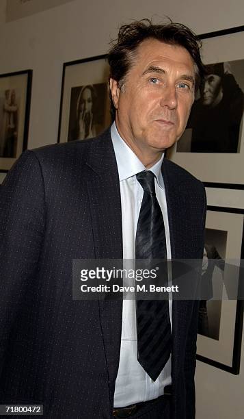 Bryan Ferry attends private party hosted by Alexandra Shulman Vogue Editor and Stephen Sunnucks from Gap to celebrate the exhibition 'Individuals,'...