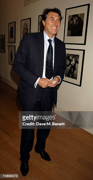 Bryan Ferry attends private party hosted by Alexandra Shulman Vogue Editor and Stephen Sunnucks from Gap to celebrate the exhibition 'Individuals,'...