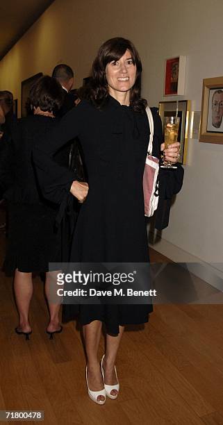Bella Freud attends private party hosted by Alexandra Shulman Vogue Editor and Stephen Sunnucks from Gap to celebrate the exhibition 'Individuals,'...
