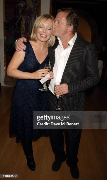 Kirsty Young and Nick Jones attend private party hosted by Alexandra Shulman Vogue Editor and Stephen Sunnucks from Gap to celebrate the exhibition...