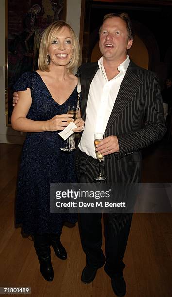 Kirsty Young and Nick Jones attend private party hosted by Alexandra Shulman Vogue Editor and Stephen Sunnucks from Gap to celebrate the exhibition...