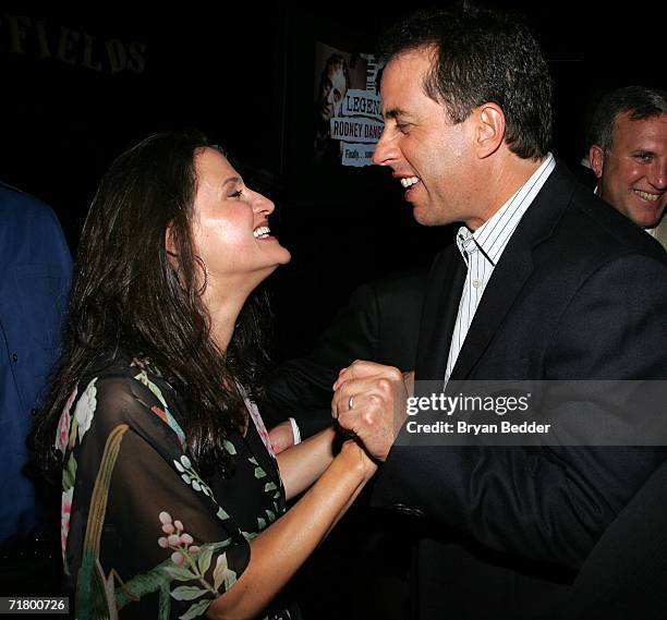 Rodney Dangerfield's daughter Melanie Roy-Friedman and comedian Jerry Seinfeld attend the Comedy Central special screening of "Legends: Rodney...