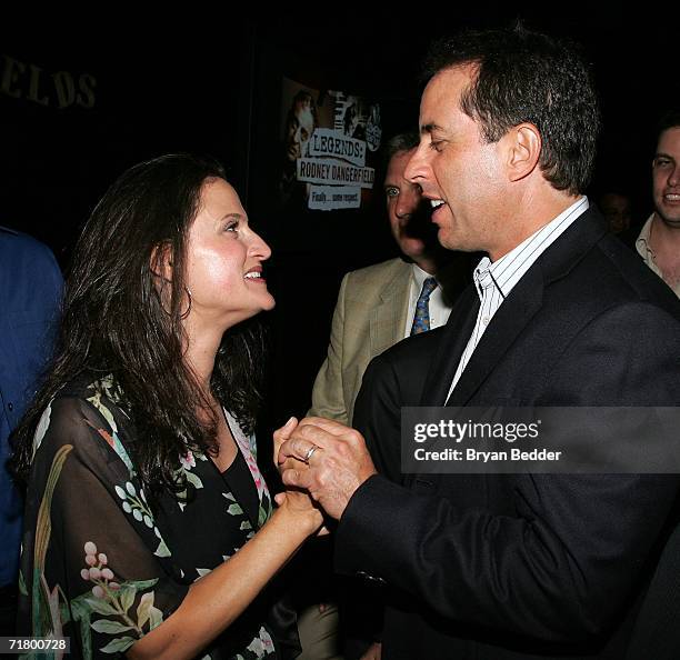 Rodney Dangerfield's daughter Melanie Roy-Friedman and comedian Jerry Seinfeld attend the Comedy Central special screening of "Legends: Rodney...