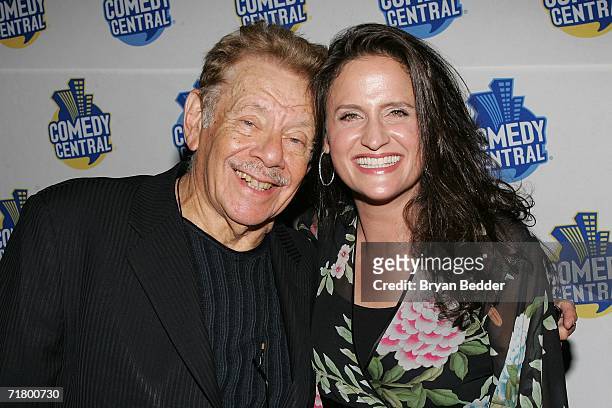Comedian Jerry Stiller and Rodney Dangerfield's daughter Melanie Roy-Friedman attend the Comedy Central special screening of "Legends: Rodney...