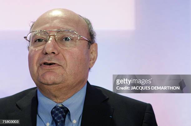 Vivendi Financial director Jacques Espinasse attends a press conference to announce the company's first-half results in Paris 07 September 2006....