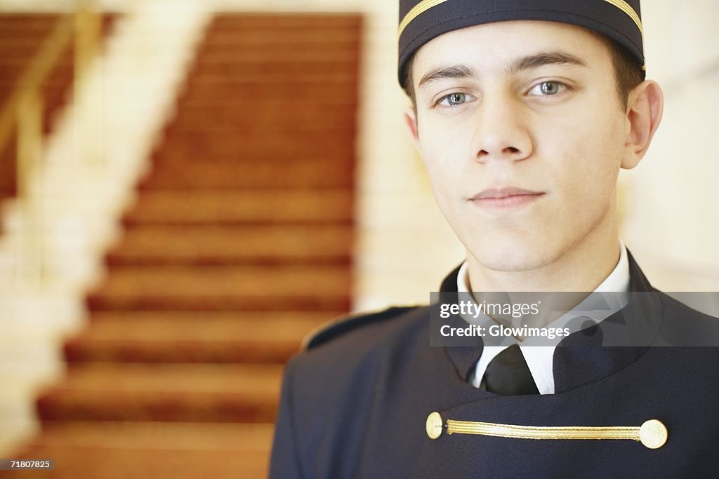 Portrait of a bellhop