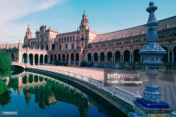 palace at the riverside, plaza de espana, seville, spain - seville palace stock pictures, royalty-free photos & images
