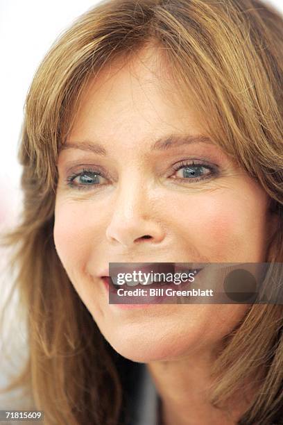 Actress and designer Jaclyn Smith looks on at her fans during an appearance at a K-Mart Store in St. Louis on September 7, 2006. Smith, who has been...